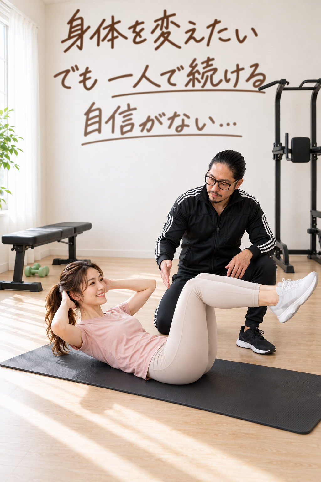 身体を変えたい/でも一人で続ける/自信がない…